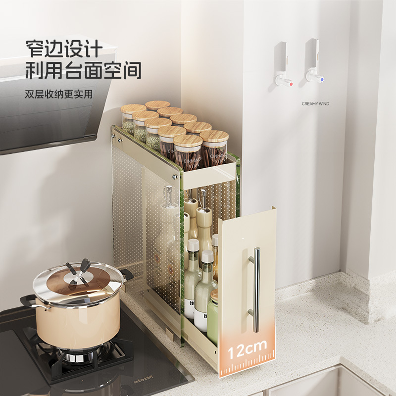 TỦ GIA VỊ VÁCH KÍNH DI ĐỘNG SIÊU MỎNG