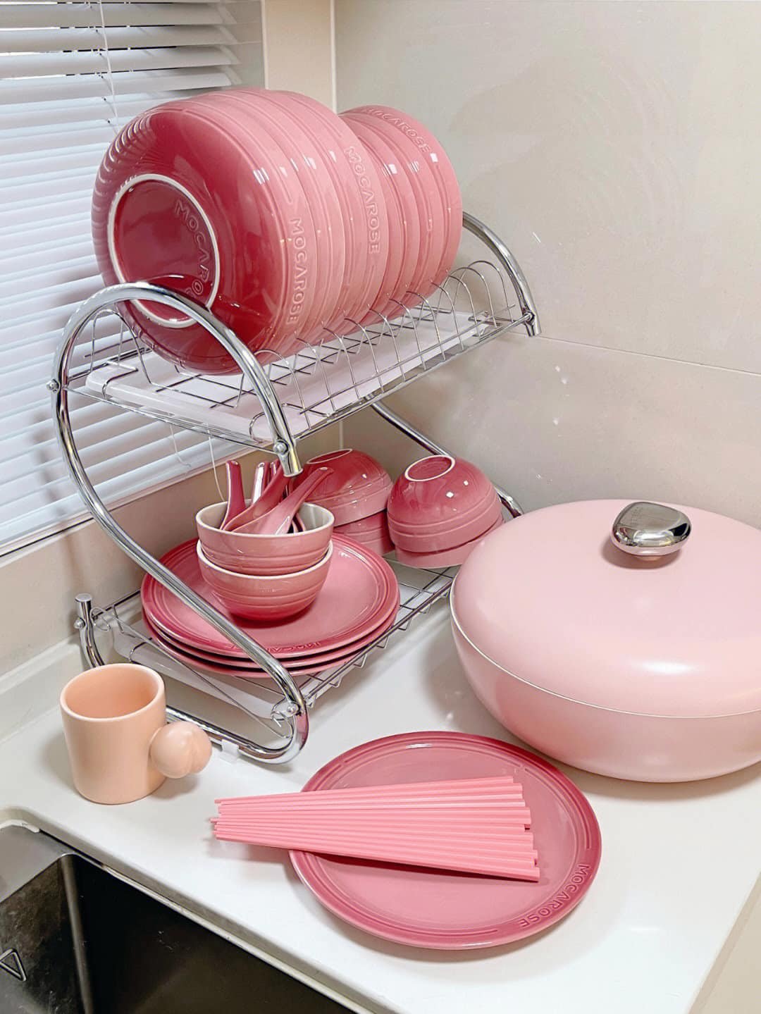 BỘ BÁT ĐĨA THẠCH SỨ TRÁNG MEN CAO CẤP MOCAROSE