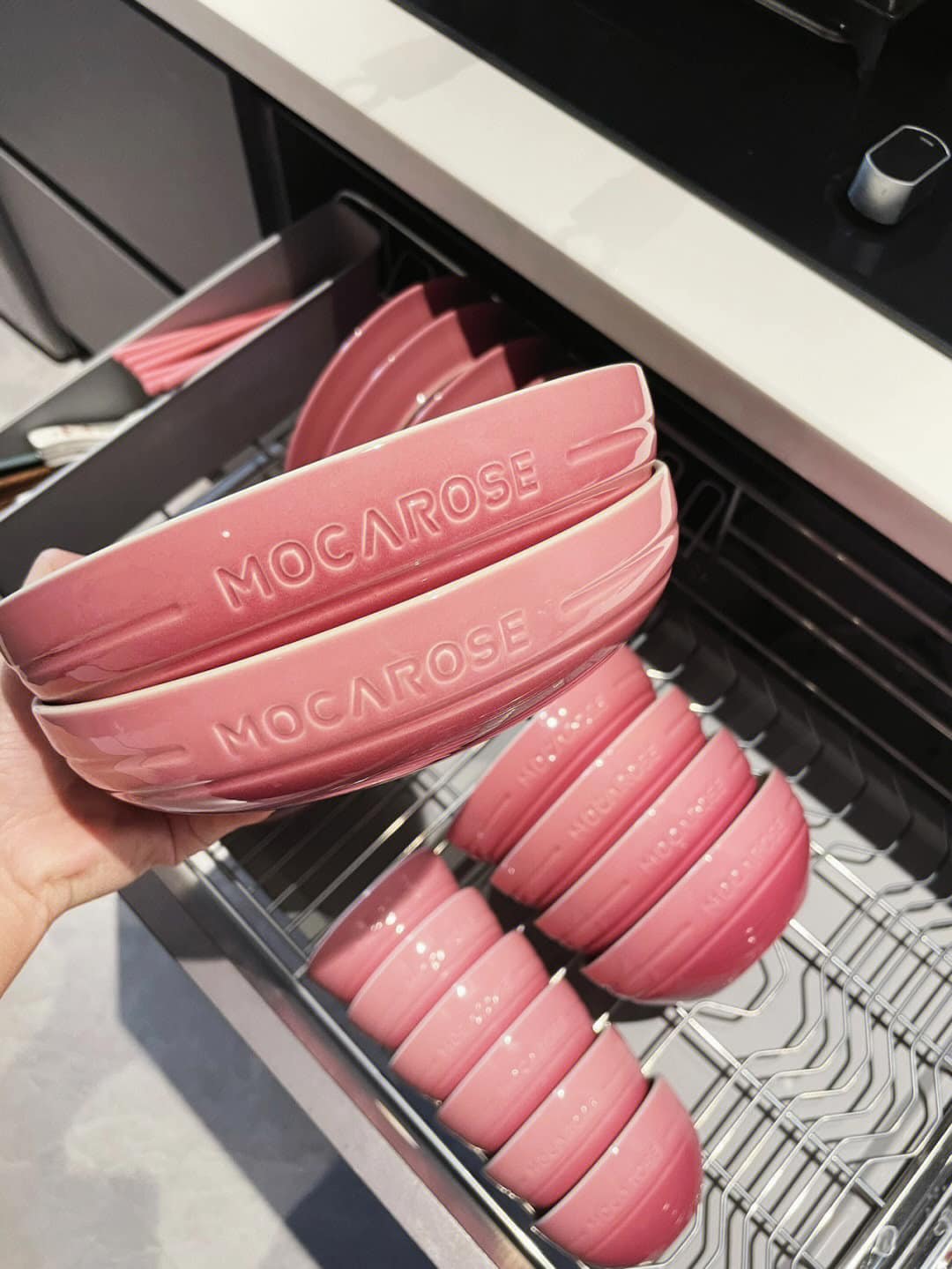 BỘ BÁT ĐĨA THẠCH SỨ TRÁNG MEN CAO CẤP MOCAROSE