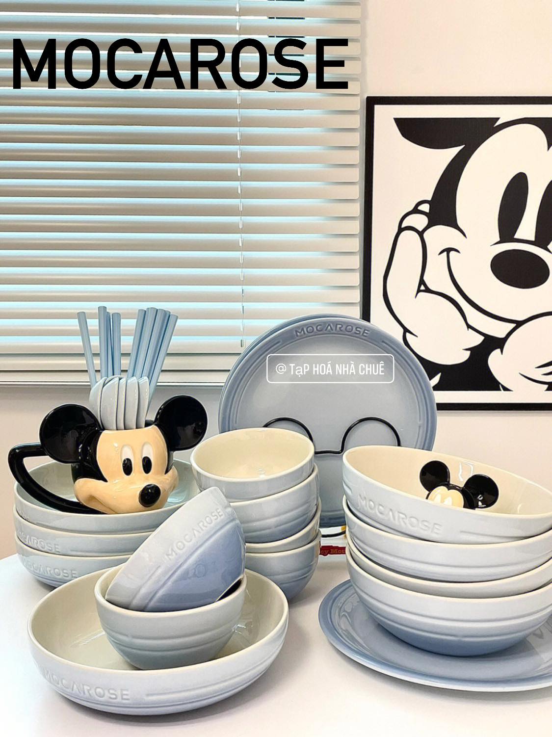 BÁT ĐĨA THẠCH SỨ TRÁNG MEN CAO CẤP MOCAROSE ( LẺ )