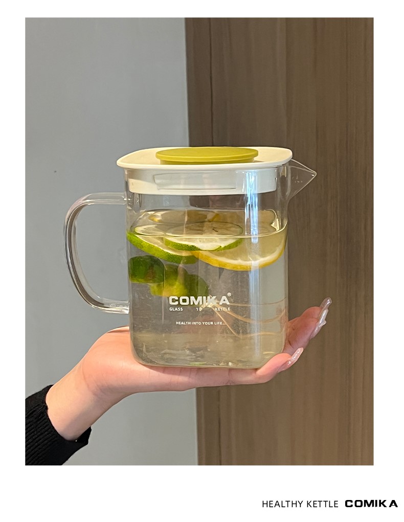 [Ảnh thật] [Có sẵn] [Chính hãng] ẤM ĐUN HÃM TRÀ THỦY TINH CHỊU NHIỆT COMIKA KÈM LÕI LỌC