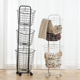 GIÁ SẮT DI ĐỘNG  GIỎ ĐỰNG QUẦN ÁO