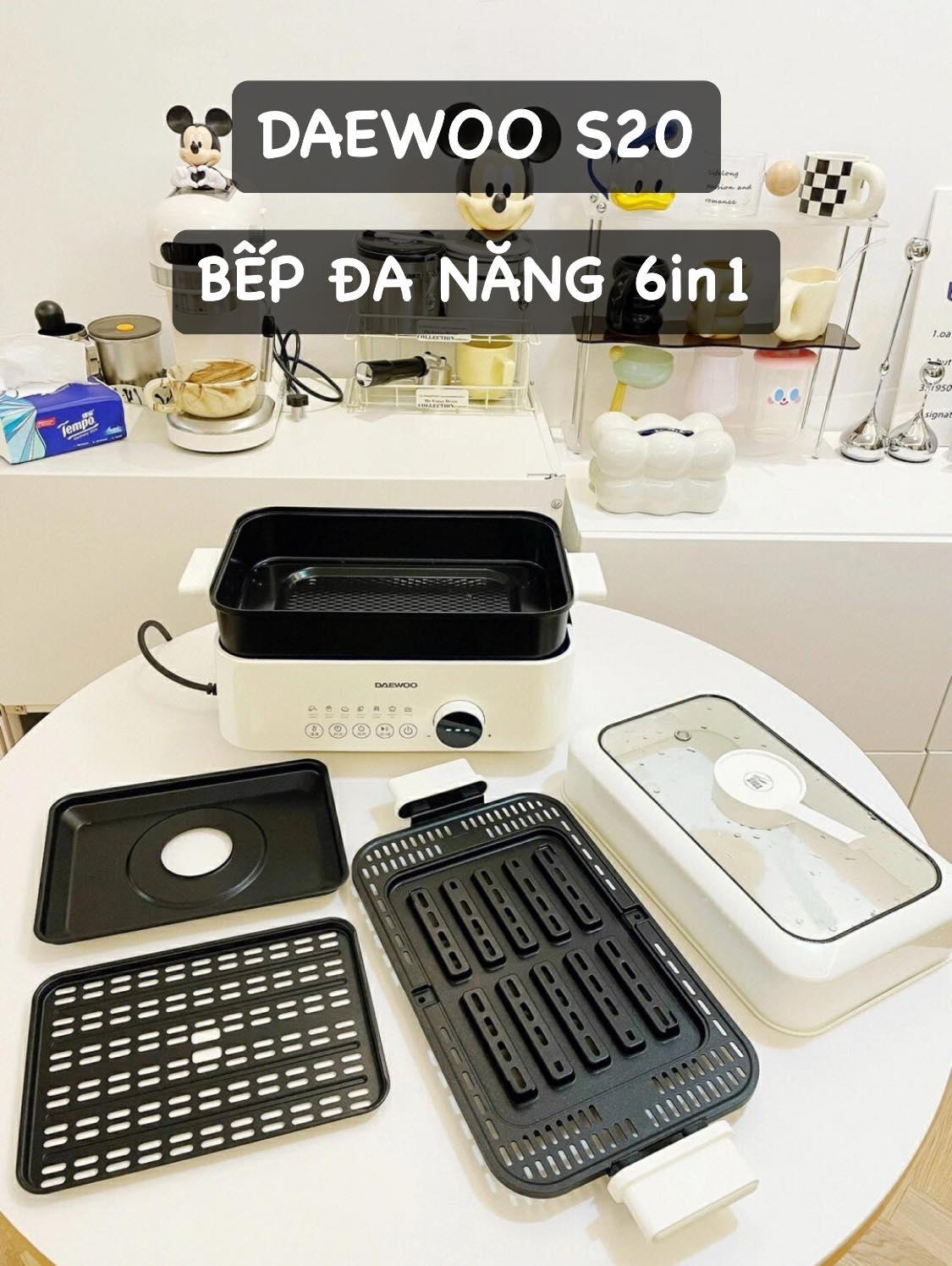 BẾP ĐA NĂNG LẤU NƯỚNG CHIÊN HẤP 6N1 DAEWOO S20