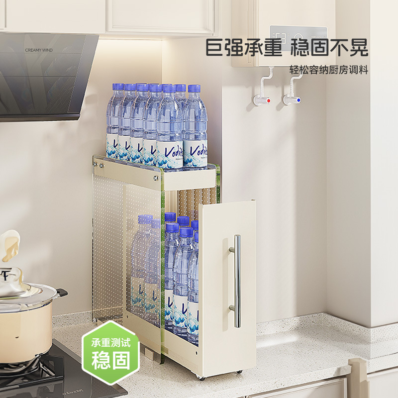 TỦ GIA VỊ VÁCH KÍNH DI ĐỘNG SIÊU MỎNG