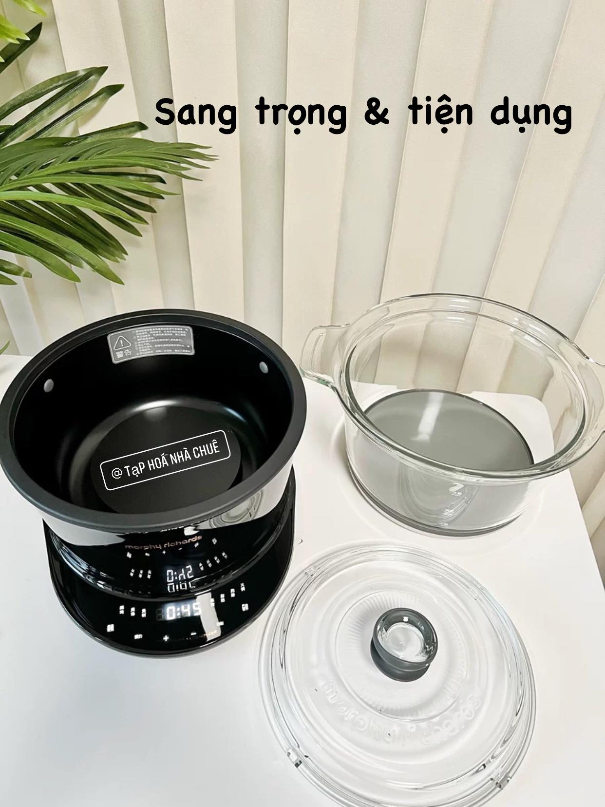 BẾP NẤU CHẬM NỒI Ủ THỦY TINH ĐA NĂNG THÔNG MINH MORPHY RICHARDS MR9082