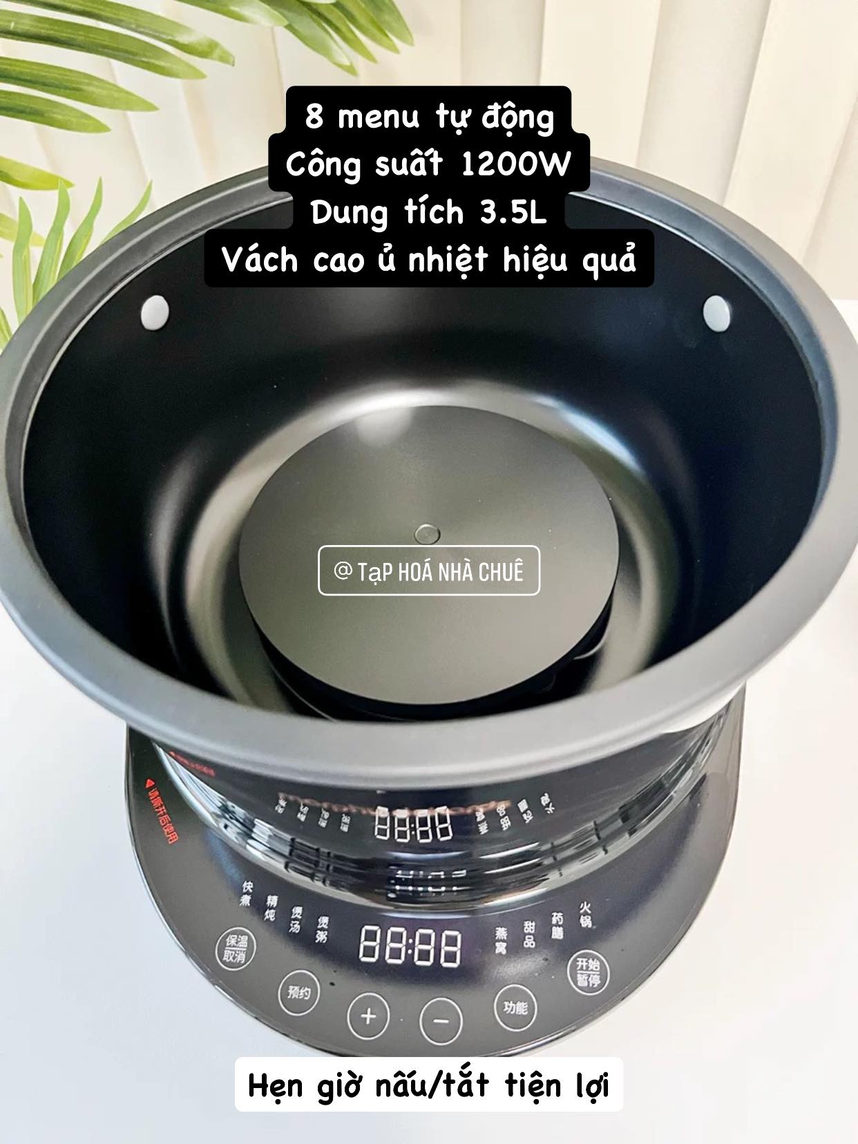 BẾP NẤU CHẬM NỒI Ủ THỦY TINH ĐA NĂNG THÔNG MINH MORPHY RICHARDS MR9082