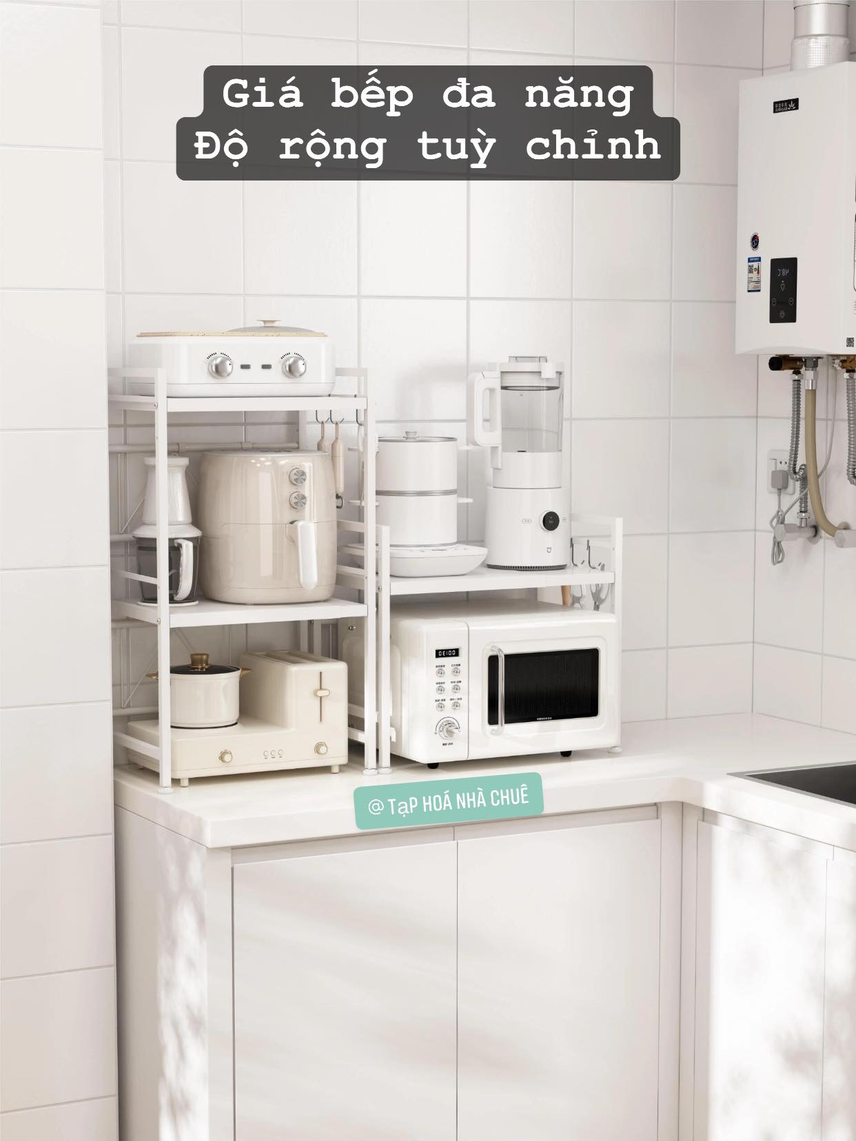 KỆ LÒ VI SÓNG LÒ NƯỚNG THÔNG MINH TÙY CHỈNH ĐỘ RỘNG