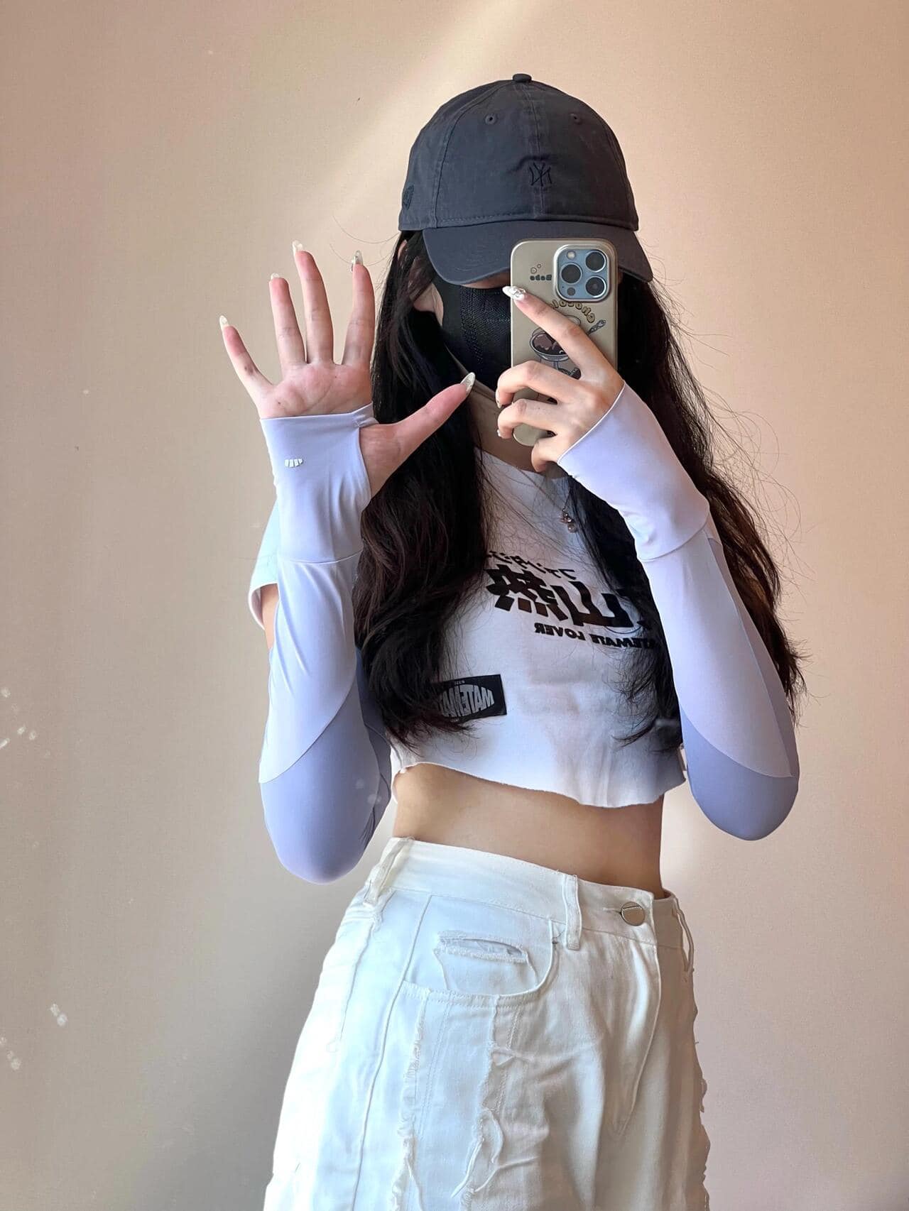 GĂNG TAY CHỐNG NĂNG BĂNG TƠ UPF50+ 2 MÀU BENEUNDER 2024SS