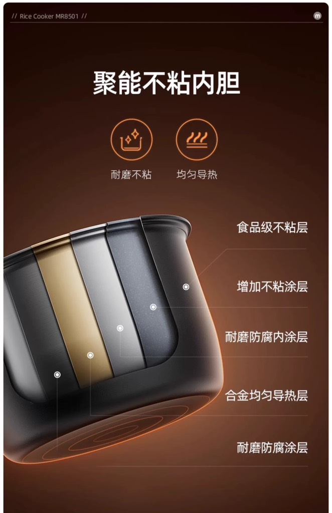 NỒI CƠM ĐIỆN VI ÁP 2 NGĂN ĐA NĂNG MORPHY RICHARDS MR8501