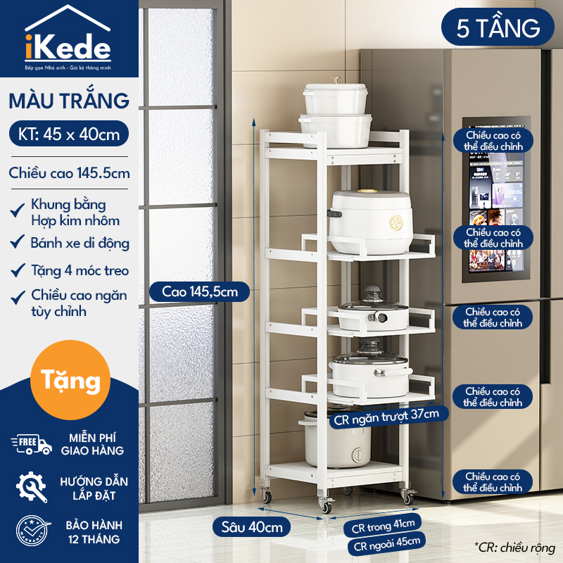 KỆ ĐỰNG ĐỒ BẾP SPACEALUMINUM CAO CẤP SIÊU LINH HOẠT