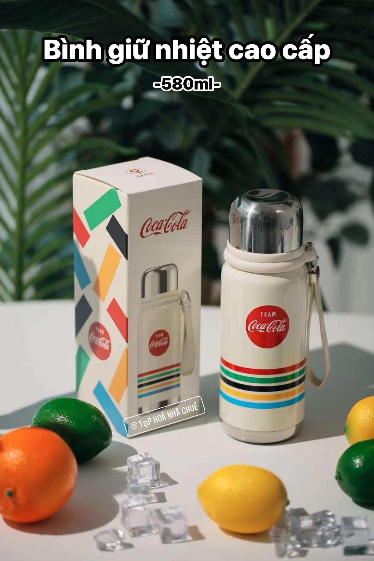 BÌNH GIỮ NHIỆT CAO CẤP GERM x CocaCola GIỮ NHIỆT 24H INOX316L