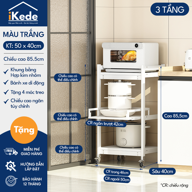 KỆ ĐỰNG ĐỒ BẾP SPACEALUMINUM CAO CẤP SIÊU LINH HOẠT