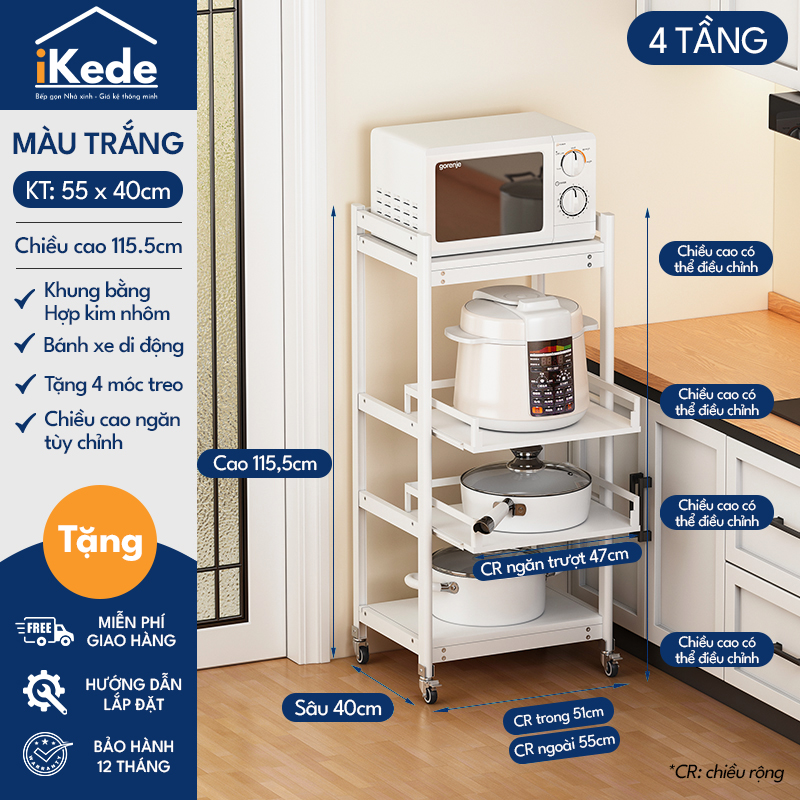 KỆ ĐỰNG ĐỒ BẾP SPACEALUMINUM CAO CẤP SIÊU LINH HOẠT