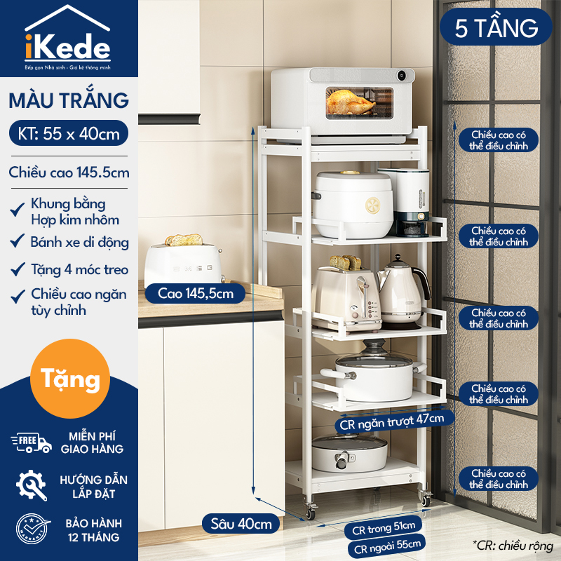 KỆ ĐỰNG ĐỒ BẾP SPACEALUMINUM CAO CẤP SIÊU LINH HOẠT