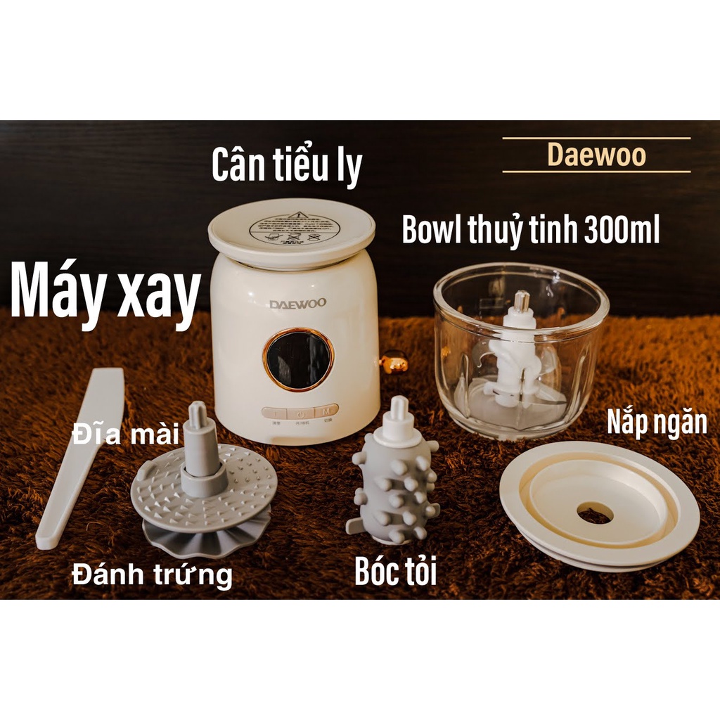 [Chính hãng] [Có bảo hành] [Có sẵn] MÁY XAY THỰC PHẨM MINI ĐA NĂNG 5IN1 DAEWOO