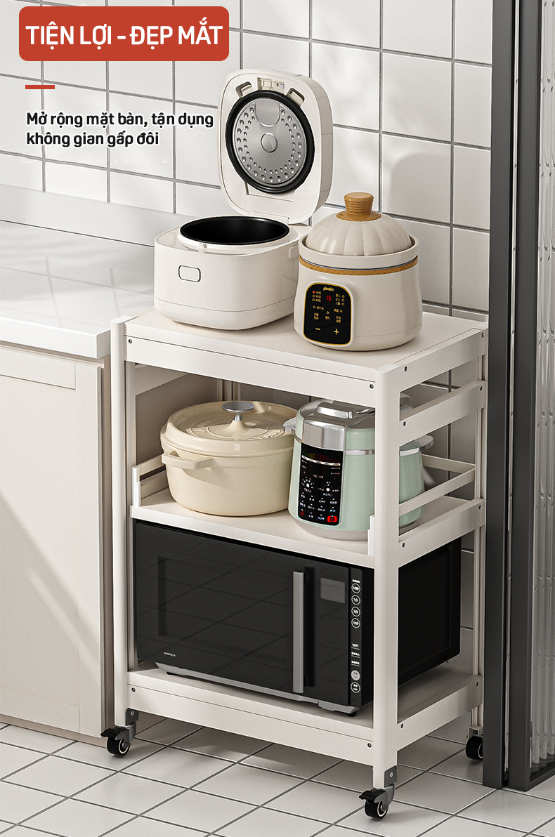 KỆ ĐỰNG ĐỒ BẾP SPACEALUMINUM CAO CẤP SIÊU LINH HOẠT