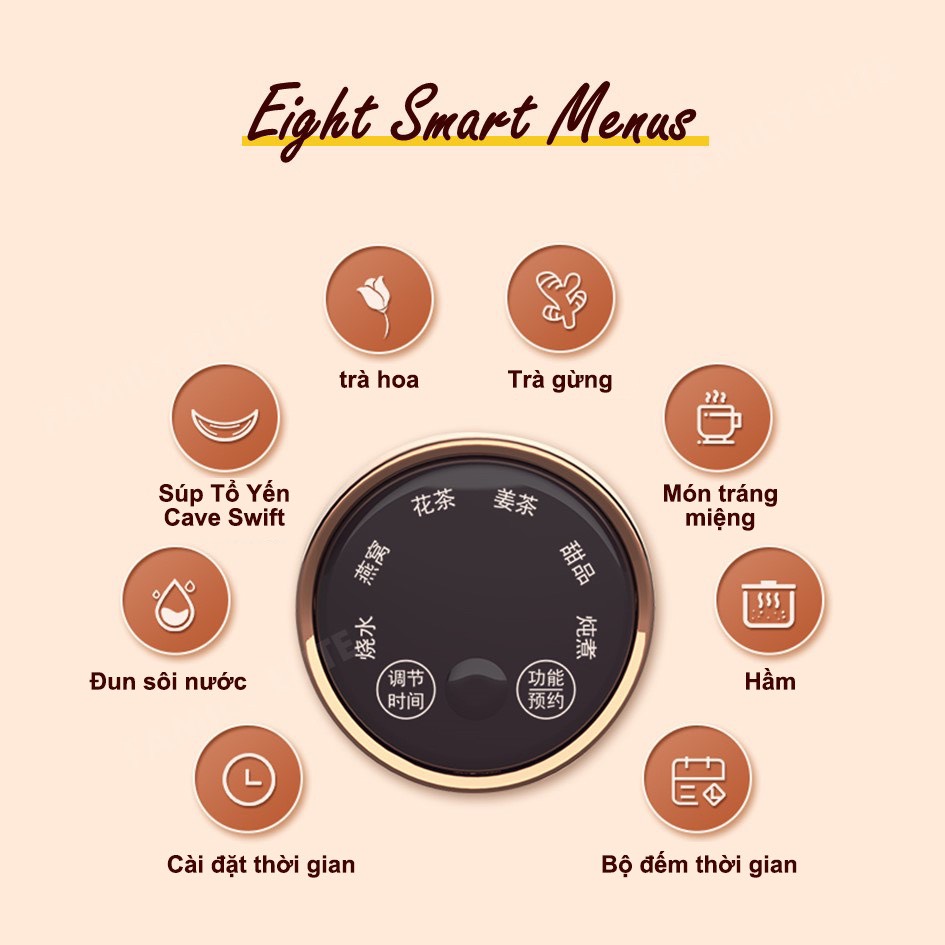 HŨ CHƯNG YẾN NẤU TRÀ DƯỠNG SINH ĐA NĂNG URINGO