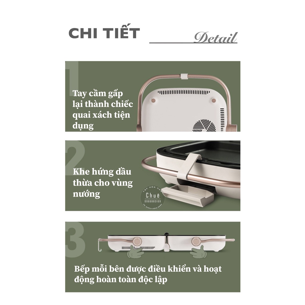 [Chính hãng] [Có bảo hành] [Có sẵn] BẾP HỒNG NGOẠI BẾP LẨU NƯỚNG ĐA NĂNG 2IN1 BOKUK