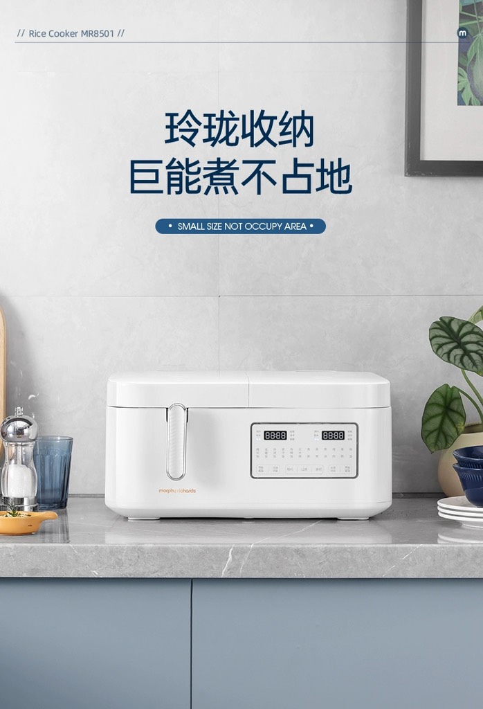 NỒI CƠM ĐIỆN VI ÁP 2 NGĂN ĐA NĂNG MORPHY RICHARDS MR8501