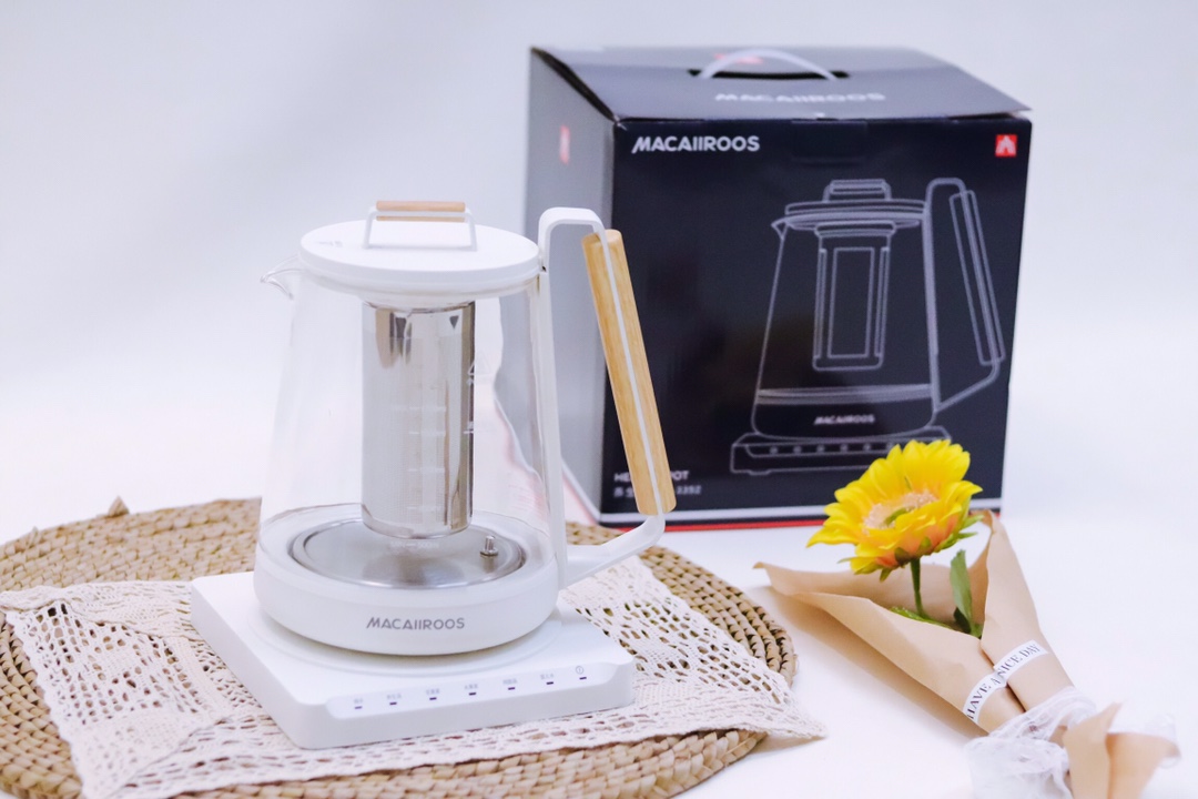 BÌNH ĐUN NƯỚC NẤU TRÀ THÔNG MINH MACAIIROOS