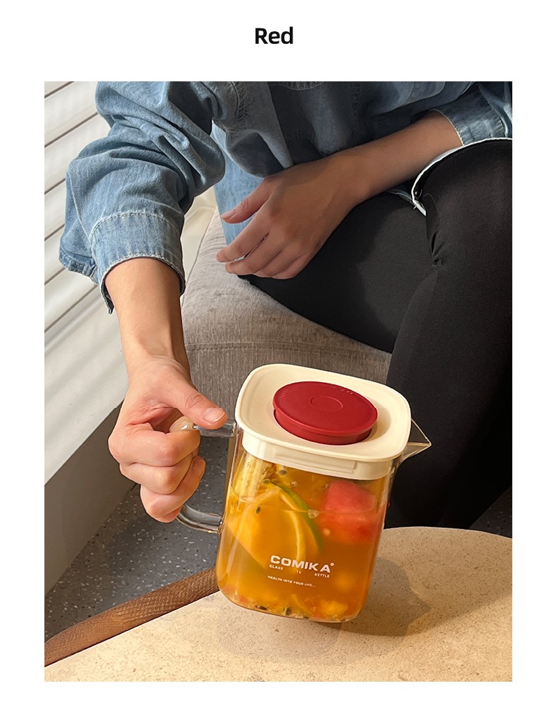 [Ảnh thật] [Có sẵn] [Chính hãng] ẤM ĐUN HÃM TRÀ THỦY TINH CHỊU NHIỆT COMIKA KÈM LÕI LỌC