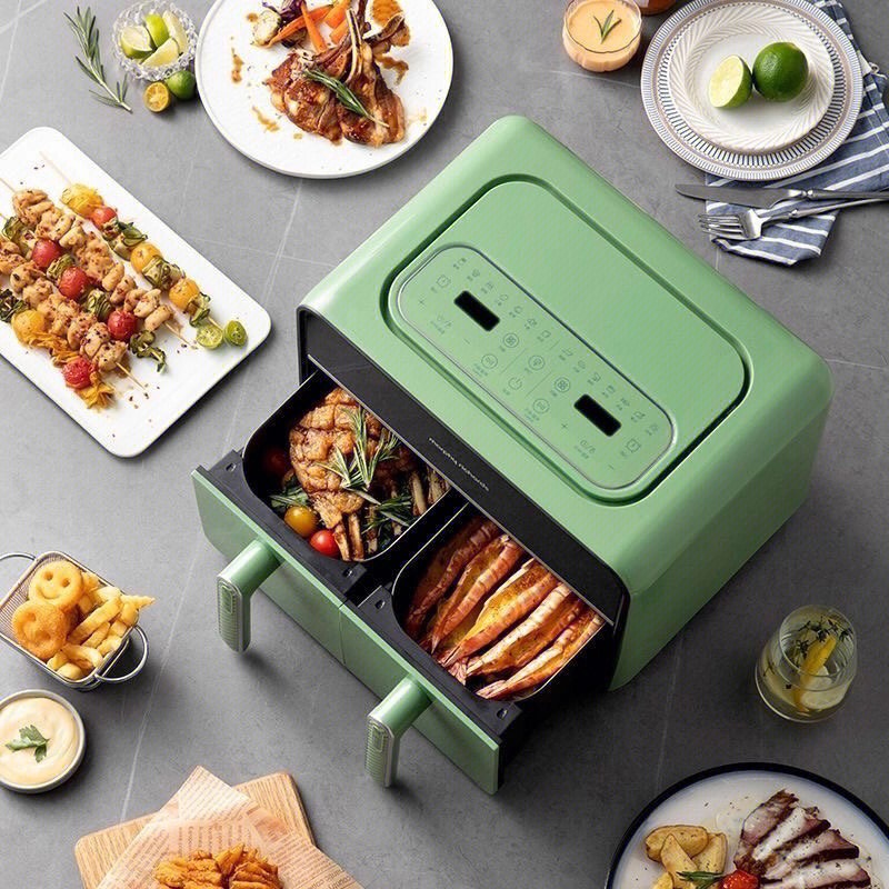 LÒ CHIÊN KHÔNG DẦU DOUBLE 2 NGĂN ĐIỀU KHIỂN ĐỘC LẬP MORPHY RICHARDS MR8100