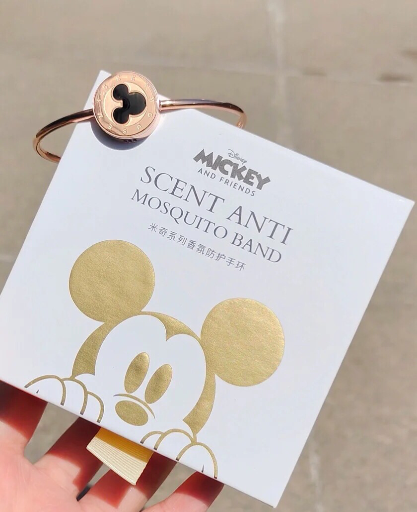 VÒNG TAY ĐUỔI MUỖI APIYOO x MICKEY ROSEGOLD 18K