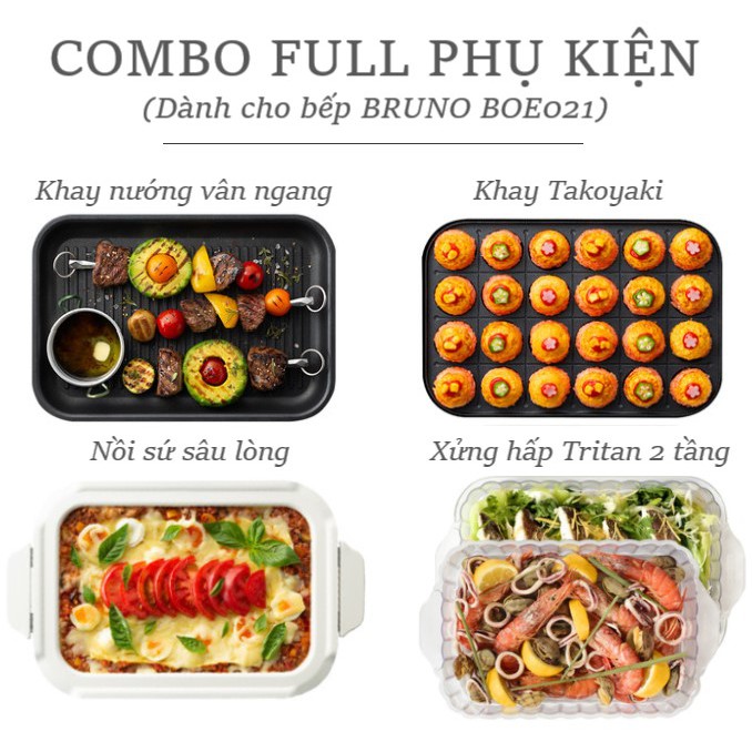 BẾP LẨU NƯỚNG ĐA NĂNG BRUNO CLASSIC