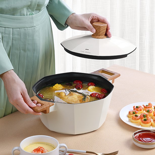 NỒI CHẢO BÁT GIÁC CHỐNG DÍNH HOÀN HẢO CATEMAKER