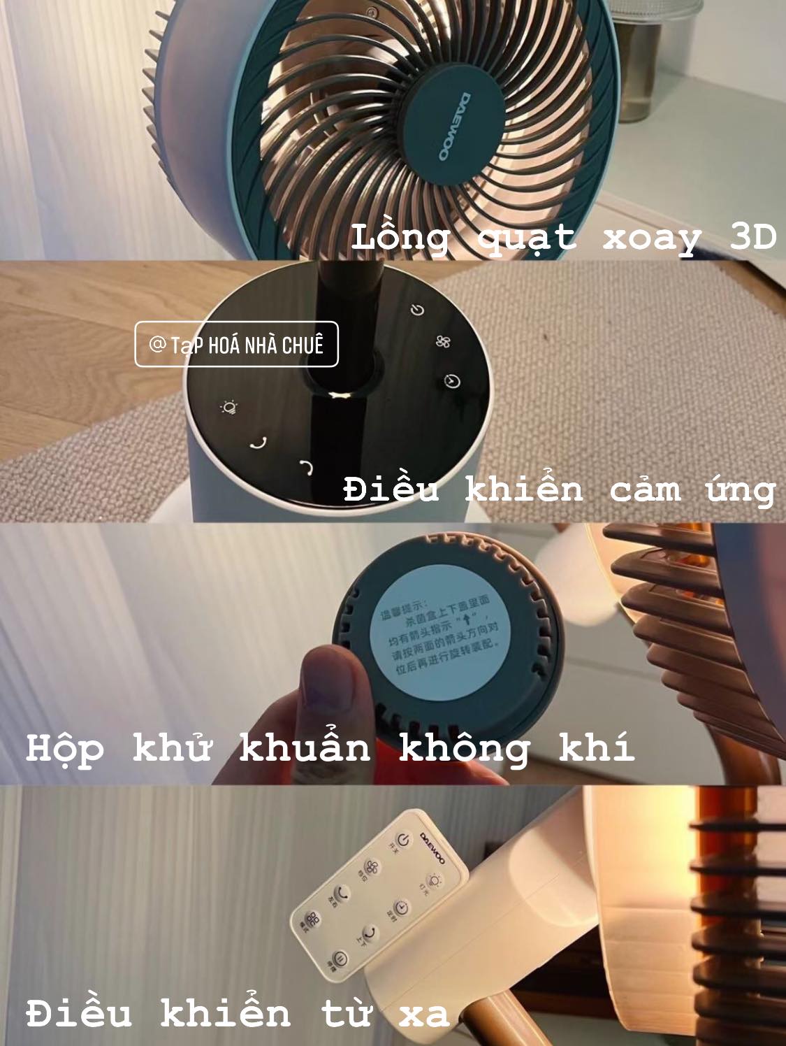 QUẠT TUẦN HOÀN ĐA NĂNG DAEWOO F30