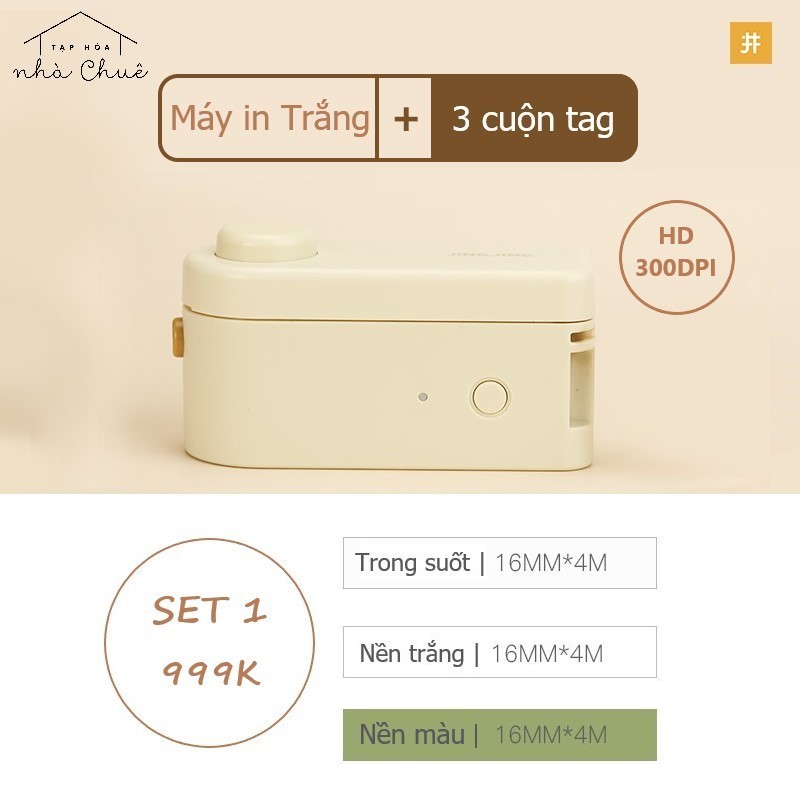 MÁY IN NHÃN TAG BLUETOOTH MINI JINGJING L1