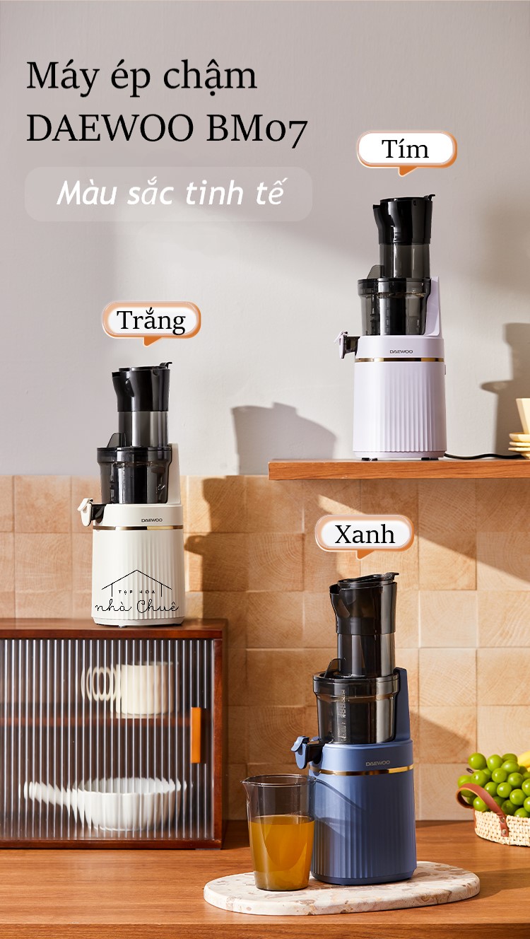 [Chính hãng] [Có bảo hành] [Có sẵn] MÁY ÉP CHẬM CỔ RỘNG HIỆU NĂNG CAO DAEWOO BM07