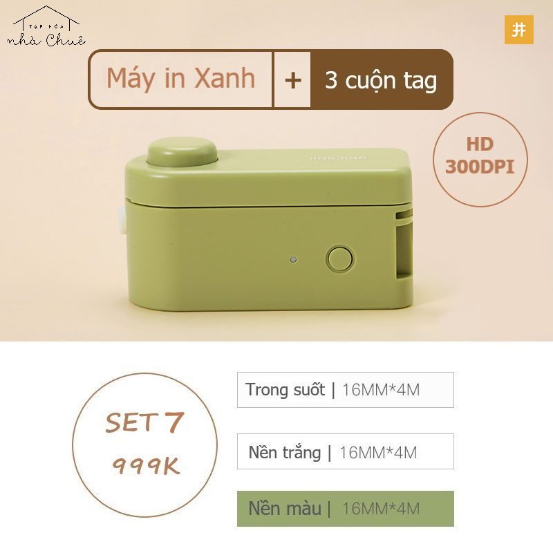 MÁY IN NHÃN TAG BLUETOOTH MINI JINGJING L1