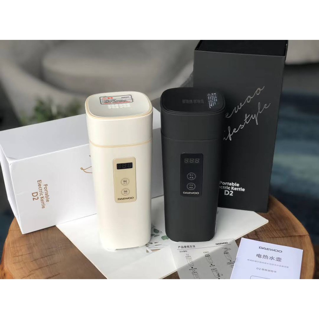 Bình đun nước giữ nhiệt di động Daewoo D2