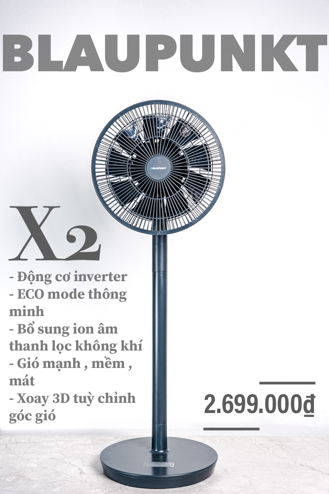 QUẠT TUẦN HOÀN INVERTER BLAUPUNKT X2