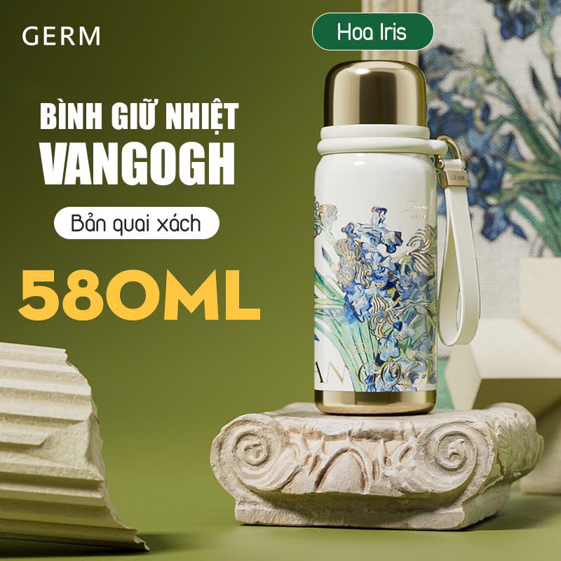 CỐC GIỮ NHIỆT PHONG CÁCH TRANH NGHỆ THUẬT VANGOGH GERM x TheMET CAO CẤP LÕI SU31603