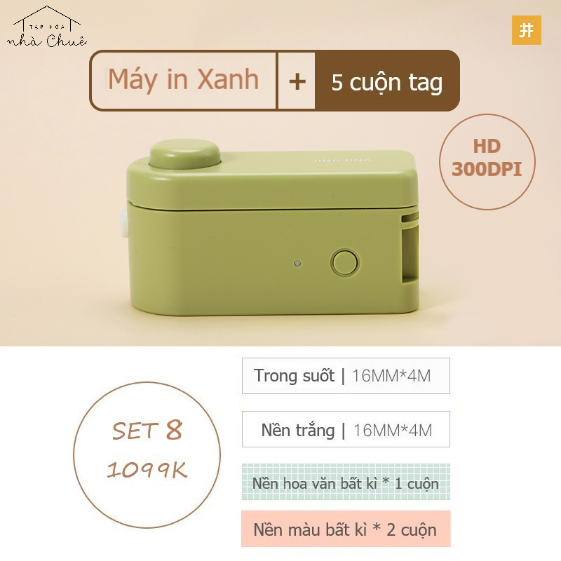 MÁY IN NHÃN TAG BLUETOOTH MINI JINGJING L1
