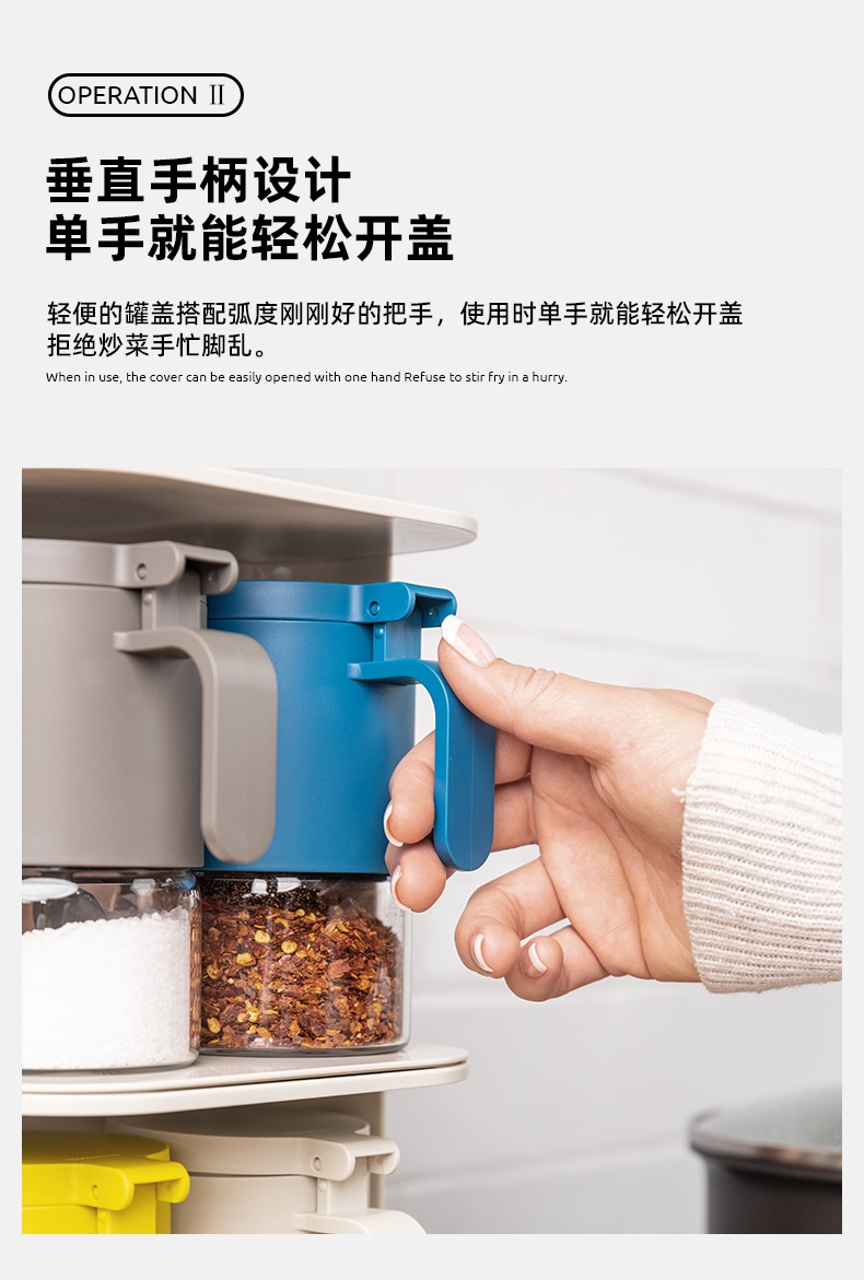 COMBO SET 4 HŨ GIA VỊ THỦY TINH CHỐNG ẨM CAO CẤP ZUUTII