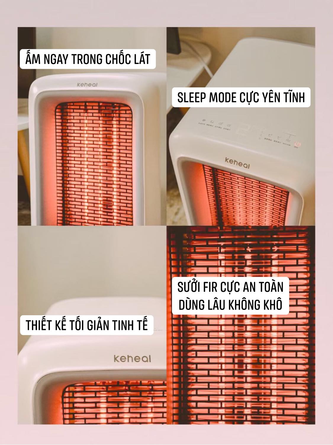 QUẠT SƯỞI HỒNG NGOẠI FIR KEAHEAL K3