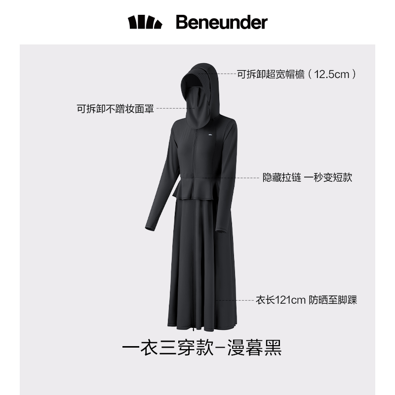 SET ÁO VÁY CHỐNG NẮNG TOÀN THẦN UV500 PROSET 6IN1 CHÍNH HÃNG BENEUNDER