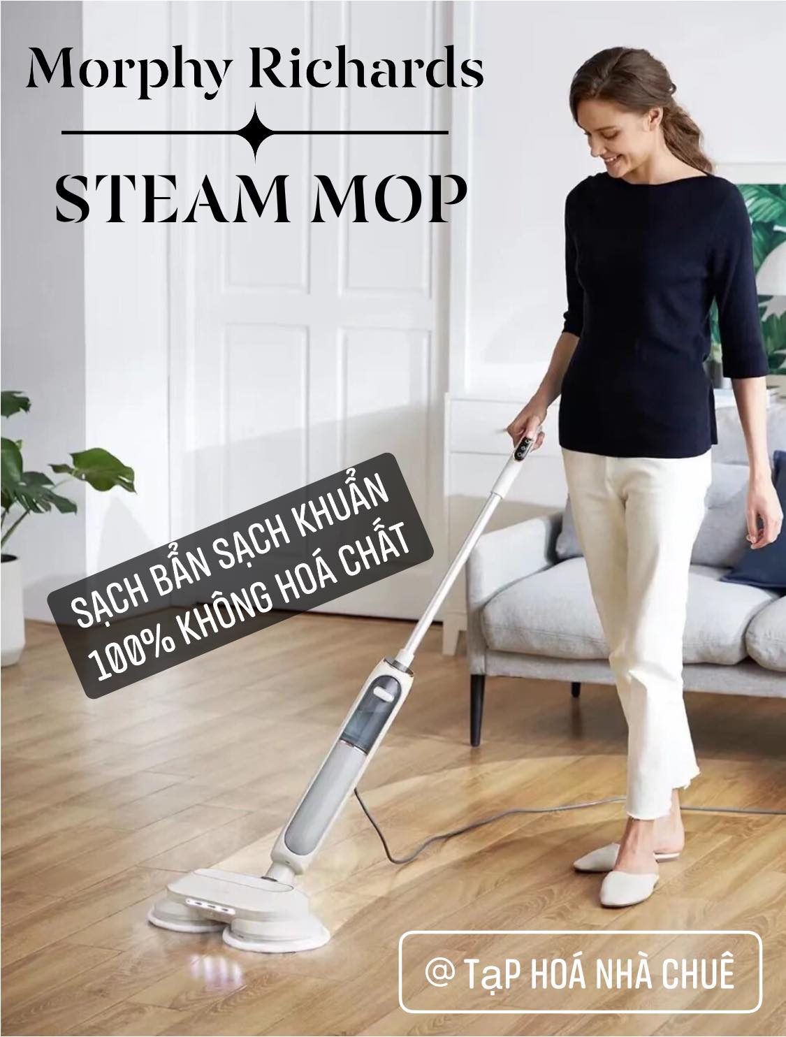 CÂY LAU HẤP SÀN TIỆT TRÙNG HƠI NƯỚC MORPHY RICHARDS MR3200