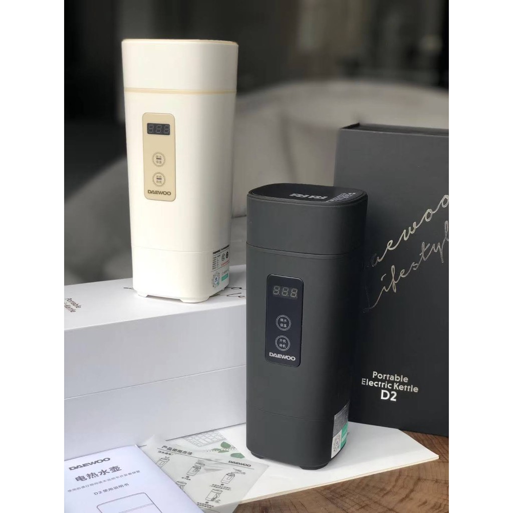 Bình đun nước giữ nhiệt di động Daewoo D2