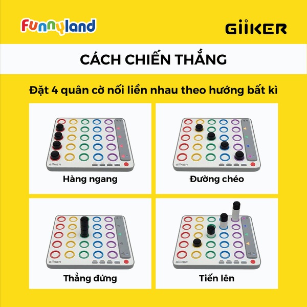 BỘ TRÒ CHƠI CỜ CARO 4 QUÂN 3D TÍCH HỢP AI THÔNG MINH GIIKER SMARTFOUR