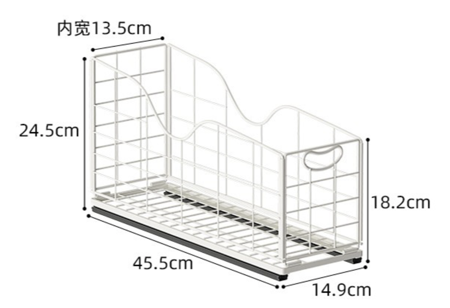 KỆ ĐỰNG ĐỒ TỦ BẾP 2 TẦNG KHAY TRƯỢT TÙY CHỈNH ĐỘ CAO