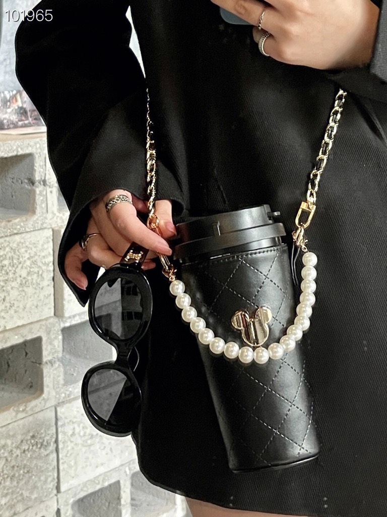 CỐC GIỮ NHIỆT CAO CẤP MICKEY GOLD LEATHER BAG