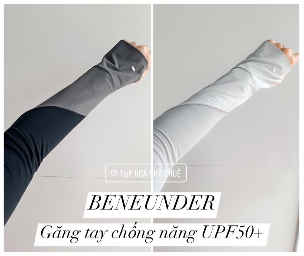 GĂNG TAY CHỐNG NẮNG BĂNG TƠ MÁT LẠNH UPF50+ BENEUNDER