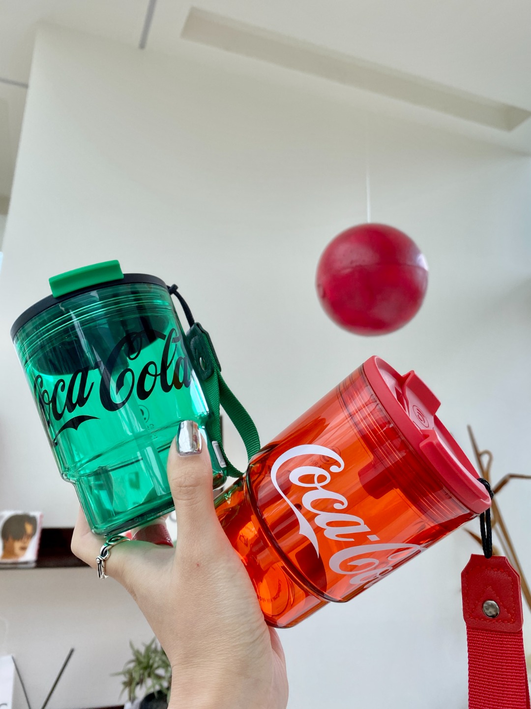 CỐC NƯỚC CÁ NHÂN OUTDOOR CAO CẤP TRITAN KÈM ỐNG HÚT [ GERM ] x [ COCACOLA ]