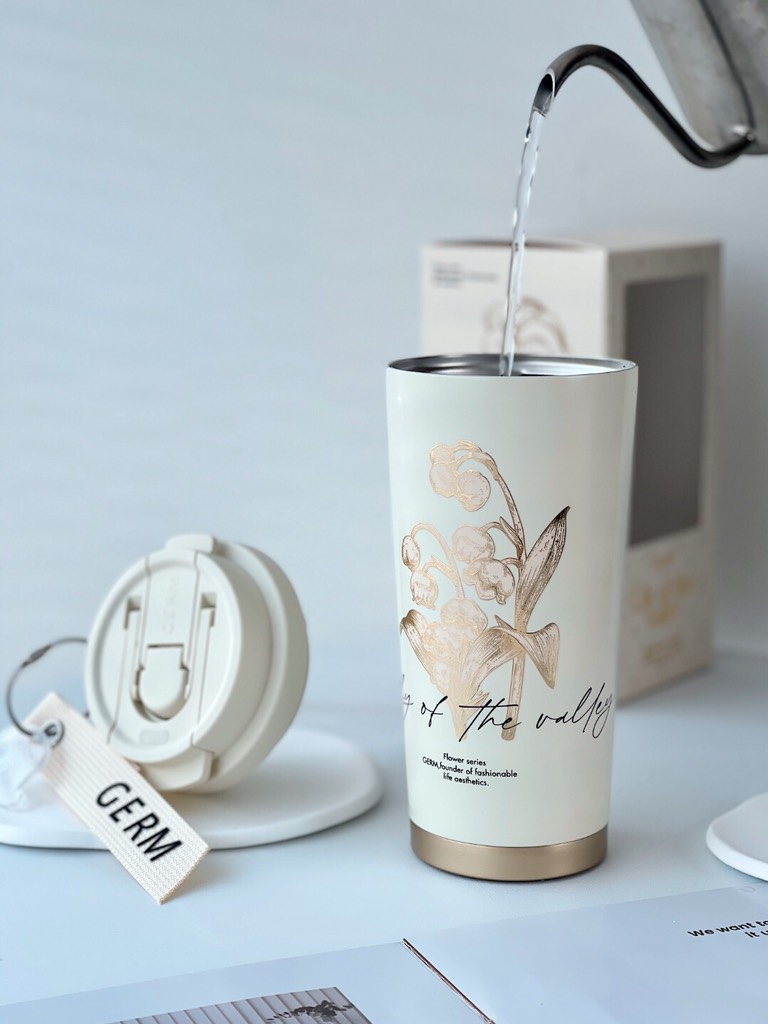 CỐC GIỮ NHIỆT CAO CẤP INOX 316L GERM LILY EDITION