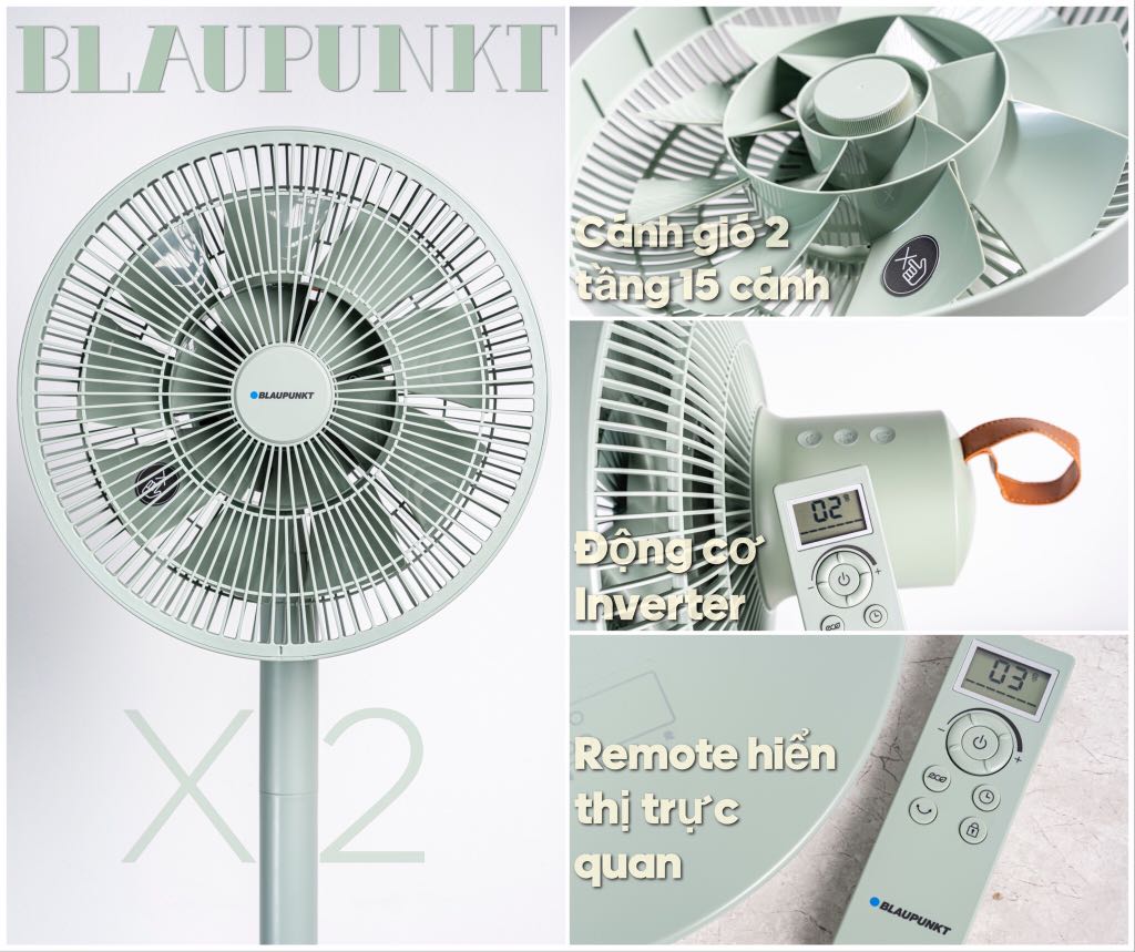 QUẠT TUẦN HOÀN INVERTER BLAUPUNKT X2