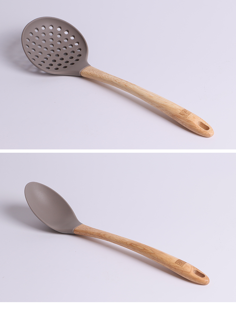 BỘ DỤNG CỤ BẾP SILICON CÁN GỖ CATEMAKER